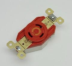 IG2610 HUBBELL, RECEPTACLE TWIST-LOCK, 2POLE, FLUSH MOUNT, SCREW TERMINALS