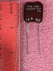 CMR07F103FODR 10000pf 0.01uF 500V MICA CAPACITOR THRU HOLE SEMCO (LOT OF 1)