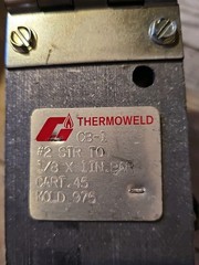 Thermoweld CB-1 Mold #2 STR To 1/8x1in Bar Exothermic Weld Tool