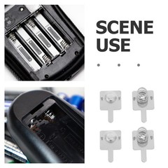 20 Pcs Battery Spring Clip Button Top Adapter Compartment Springs
