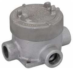 Crouse-Hinds EAJT59, RIGID CONDUIT OUTLET BOX AND COVER, 1 1/2 NPT T IRON CL I