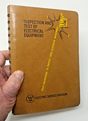 1967 Westinghouse Inspection and Test of Electrical Equipment Field Manual MB-30