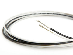 Wire, PVC Jacket, 22 AWG Stranded, Copper, White