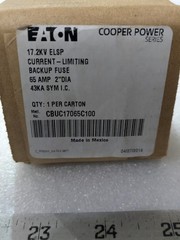 Eaton CBUC17065C100 ELSP 65A 17.2KV Current Limiting Backup Fuse Cooper Power MV
