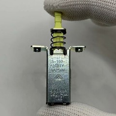 Qty:1 SS-160-7 Self-locking switch TV-3 power switch button switch 2pins