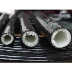 Φ4-70mm Silicone/Fibreglass Fire Sleeving HIGH TEMP Sleeve Insulating Hose Black