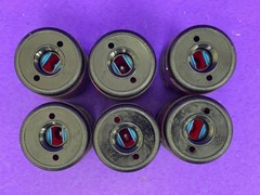 J.Auer Warning Light Module Type VLL 250V AC/DC Red [Lot of 6]