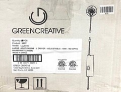 Green Creative 98071 COMMERCIAL LARGE LIGHT ENGINE 60W L DRIVER