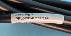 LOT OF 10 L6-20 TO RIGHT ANGLE C15 SERVER POWER CORDS: 250v, 12’ |010-7246916