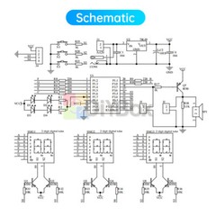 6-bit LED Digital Electronic Clock Kit 51 Microcontroller DIY Soldering Practice