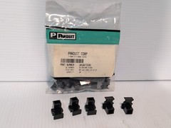 Lot of Panduit items: boxes, connectors, hangers, etc. as pictured plus more