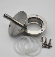 1pc Quartz Glass Vacuum Seal New 304 Tube Furnace Flange Water Cooling Flange