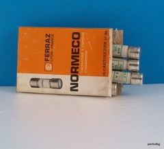10 PCS FERRAZ NORMECO FUSE aM 10X38 6A 500V OLD STOCKS IN ORIGINAL BOX