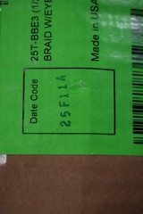 Corning 1/2″ x 25 ft Tin Plated Copper Bond Braid w/ 3″ Eyelets Spacing 25T-BBE3