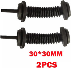 2Pcs 30Mmx30Mm Car Wire Harness Door Tube Dust-Proof Tube Black Rubber Tube