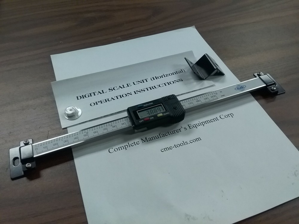 8″/200mm Horizontal Electronic Digital Quill DRO KIT, part# 200-H08–New
