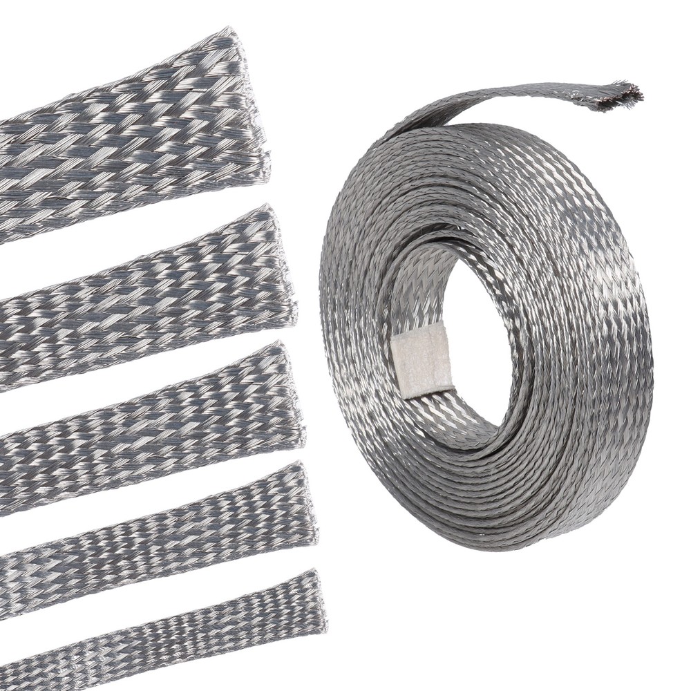 Tinned Copper Metal Braid Sleeve Flexible EMI RFI Wire Shielding Lot