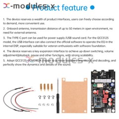 DC8-24V Bluetooth 5.1 Audio Decoder Board APTX HD QCC5125 LDAC Receiver Board