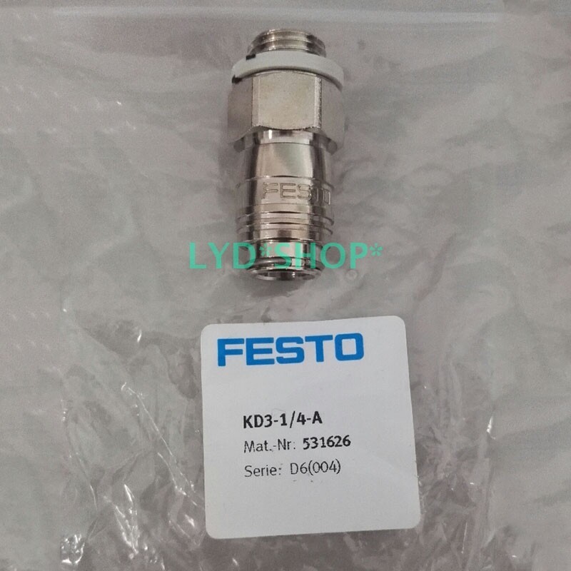 1pc New KD3-1/4-A Coupling Socket Self-closing 5mm Male Tread 531626