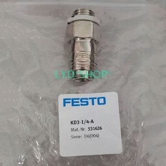 1pc New KD3-1/4-A Coupling Socket Self-closing 5mm Male Tread 531626