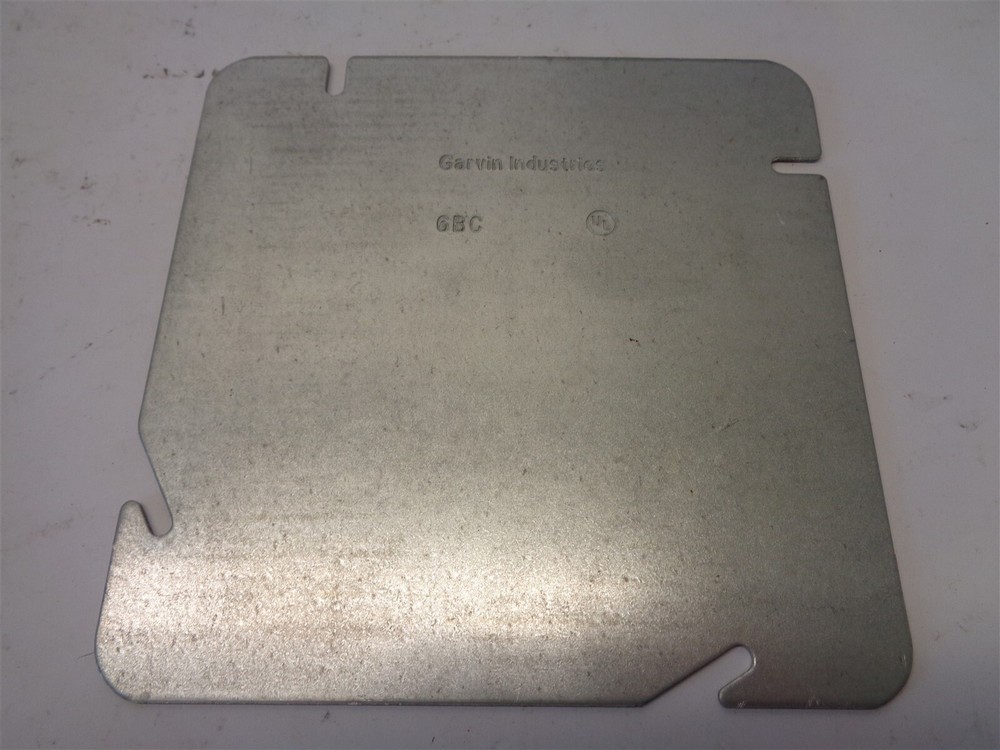 Qty = 50: GARVIN ELECTRICAL 6BC SQUARE BLANK FLAT DEVICE BOX COVER 6″