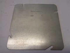 Qty = 50: GARVIN ELECTRICAL 6BC SQUARE BLANK FLAT DEVICE BOX COVER 6″