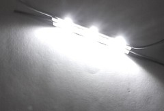 Block of 10 Super Bright 12 Volt AC/DC White LED Lights