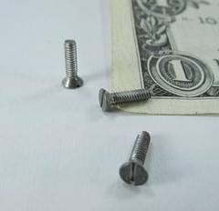 500 #2-56 x 3/8″ Flat Head Slotted Miniature Machine Screws, Zinc Plated Steel