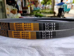QTY:1 NEW FIT FOR BANDO Triangle belt yellow W600-SC50/SC1294LW harvester belt