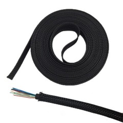 Braided Sleeving – Braid Cable Wiring Harness Loom Protection -Black Ø1mm-Ø100mm