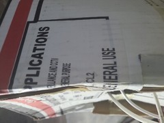 New Box, Genesis RG59/U 95 CCTV 400 foot white wire box general coaxial cable