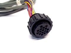 Unbranded 12 Pin Circular to 12-Pin Sqaure Connector 10′ Gray 18AWG Cordset
