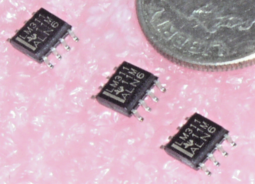 3 TI LM311 SINGLE FAST DIFFERENTIAL COMPARATOR ±18V/36V SOIC 8-PIN 50MA SMT SMD