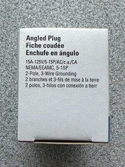 NEW EATON 5266AN Industrial Angle Plug 15A-125V 2-pole, 3 Wire Grounding 5-15P