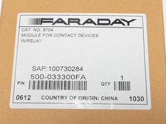Faraday 8704 500-033300FA Fire Alarm Monitor Interface Module – NEW Surplus!
