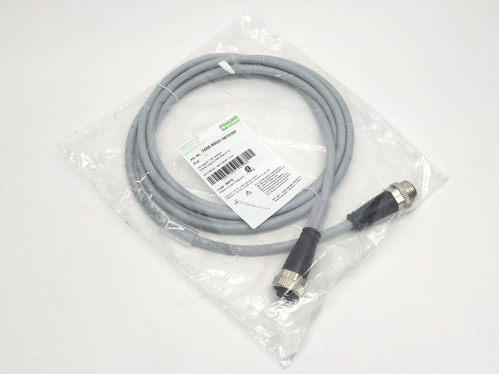 Murr Elektronik 7000-50021-9610300 7/8″ Male to 7/8″ Female Cordset 3m