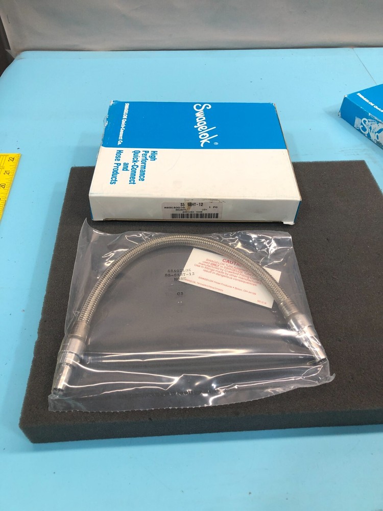 SWAGELOK SS-6BHT-12 HOSE,10.4 in.(26.4 cm) Length, 3/8 in., 172216