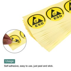 50pcs ESD Static Sticker Label 1.8Inch for Electrostatic Sensitive Devices