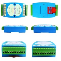 New DC 12V-24V 8 Channel 8AI 8VI 4-20MA/0-10V to RS485 Current/Voltage