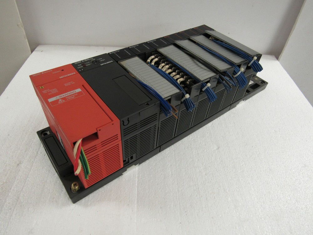 MITSUBISHI A1S61PN A1SHCPU A1SX40(X3) A1SY40 (X2) A1SY50 RACK P/S MODULES LOT