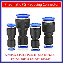 Pneumatic Push in Reducing Connectors,Metric Push Fit Reducers Full Range 4-16mm