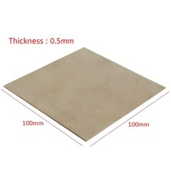 Silver Titanium Metal Plate Titans Sheet Grade 2 Ti 0.5mm x 100mm x 100 mm YL