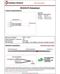 Thermaltronics M8CH175 Chisel 30deg 2.5mm 10.00mm x 2.50mm (0.39in x 0.10in)