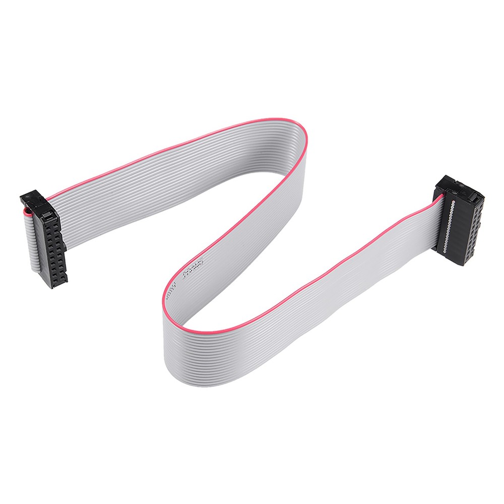 5 Pack Long 30CM 2.54MM Flat Ribbon Cable IDC 20 Pin Connector