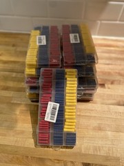 ELECFUN 200 pcs Insulated Straight Wire Butt Splice Connectors Kit