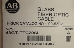ALLEN BRADLEY 43GT-TTC20SL GLASS FIBER OPTIC CABLE 99-530-1 43GTTTC20SL NEW