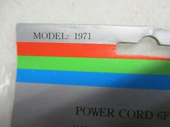 Free Ship, 6 ft Narrow Panasonic Type Power Cords, 2 wire