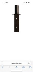 RAB BAD4 2-3/8″ Tenon To 4″ Square Pole Adaptor W/Hardware