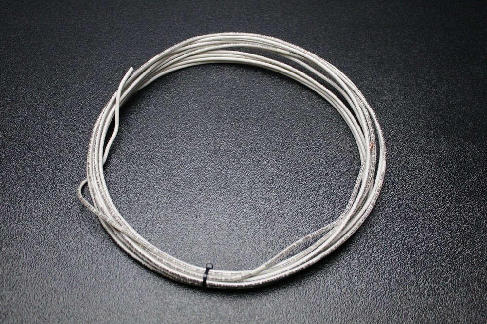 12 GAUGE THHN WIRE SOLID WHITE 5 FT THWN 600V 90C BUILDING MACHINE CABLE AWG