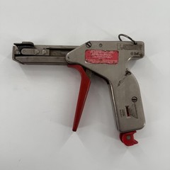 Panduit GS4H Cable Tie Hand Installation Tool Tension Gun Silver Red Made USA